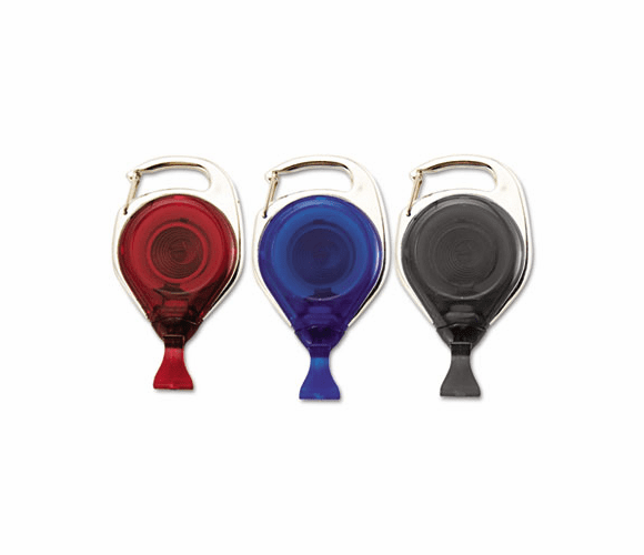 AVT75580 Recycled Carabiner-Style Badge Reels,34" Extension, Assorted, 20/Pack By ADVANTUS CORPORATION