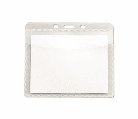 AVT75603 PVC-Free Badge Holders, Horizontal, 4" x 3", Clear, 50/Pack By ADVANTUS CORPORATION