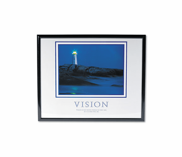 AVT78018 Vision Lighthouse" Framed Motivational Print, 30 x 24 By ADVANTUS CORPORATION