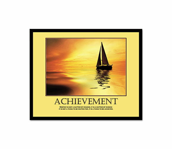 AVT78081 "Achievemant" Framed Motivational Print, 24 x 30 By ADVANTUS CORPORATION