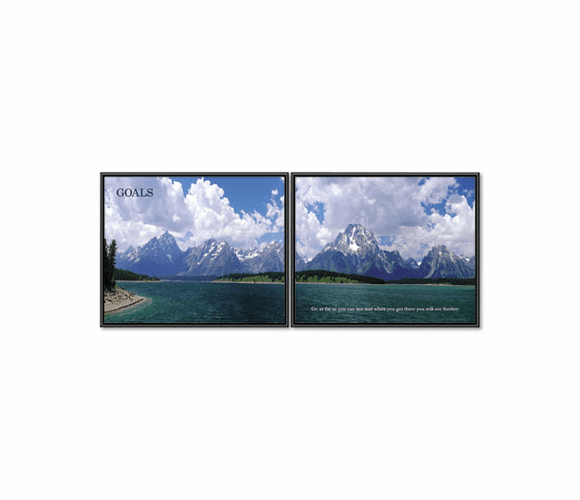 AVT78165 "Goals" Framed Motivational Print, 30 x 24, 2/Set By ADVANTUS CORPORATION
