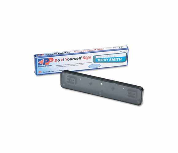 AVT83700 DIY Sign, Plastic, 9-3/8 x 1-7/8, Black By ADVANTUS CORPORATION