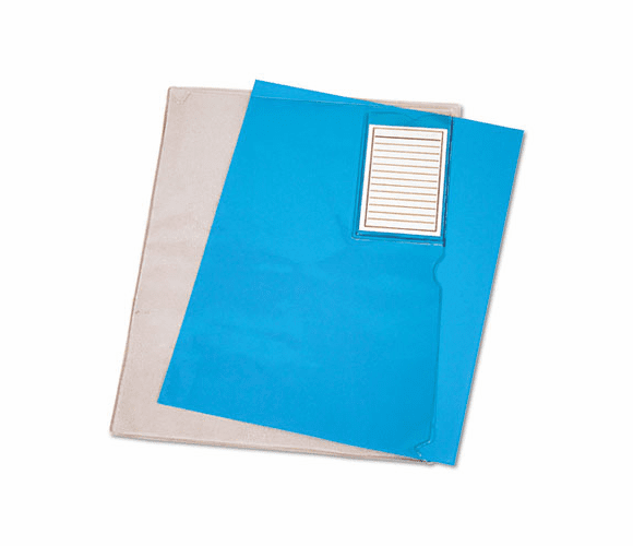 AVTANG12 Vinyl File Folder, Clear, Letter with Pocket By ADVANTUS CORPORATION