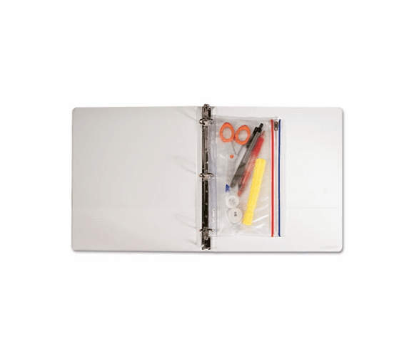 AVTANG51 Zip-All Ring Binder Pocket, 6 x 9 1/2, Clear By ANGLERS COMPANY LTD