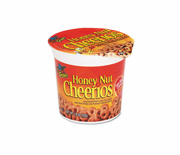 AVTSN13898 Honey Nut Cheerios Cereal, Single-Serve 1.8 oz Cup, 6/Pack By GENERAL MILLS