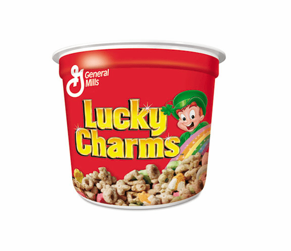 AVTSN13899 Lucky Charms Cereal, Single-Serve 1.73 oz Cup, 6/Pack By GENERAL MILLS
