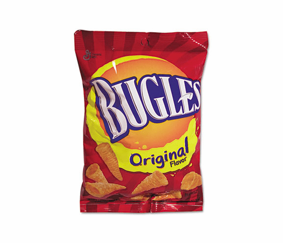 AVTSN28086 Bugles Corn Snacks, 3 oz., 6/Box By GENERAL MILLS