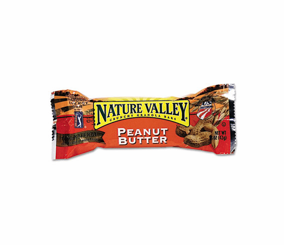 AVTSN3355 Nature Valley Granola Bars, Peanut Butter Cereal, 1.5oz Bar, 18 Bars/Box By GENERAL MILLS