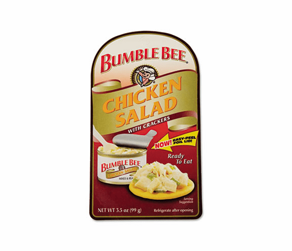 AVTSN70350 Bumble BeOn-The-Go Meal Solution w/Crackers, Chicken Salad, 3.5 oz, 12/Carton By BUMBLE BEE FOODS, LLC