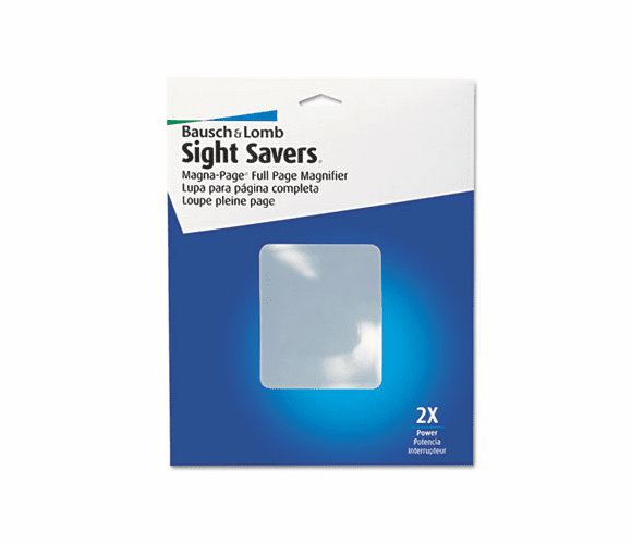 BAL819007 2X Magna-Page Full-Page Magnifier w/Molded Fresnel Lens, 8-1/4" x 10-3/4" By BAUSCH & LOMB, INC.