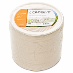 BAU10222 Conserve Sugar Cane Bowl, 12 oz., White, 100/Pack By BAUMGARTENS