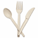 BAU10231 Corn Starch Cutlery, Fork, White, 100/Box By BAUMGARTENS