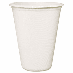 BAU10312 Conserve Sugar Cane Hot Cups, 12 oz., White, 50/Pack By BAUMGARTENS
