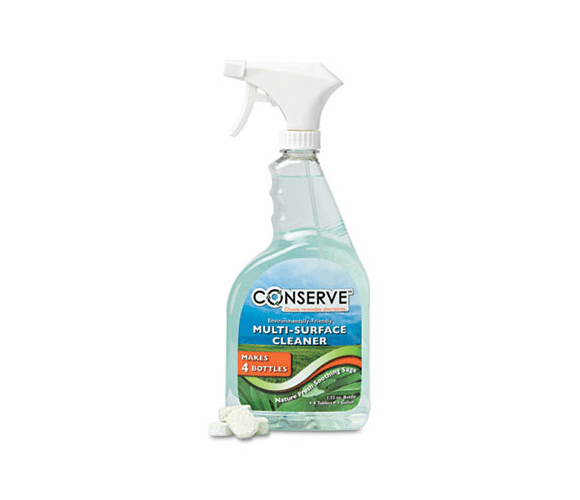 BAU10520 Conserve Multi-Surface Cleaner, One Gallon, Four 32 oz. Refills, Sage By BAUMGARTENS