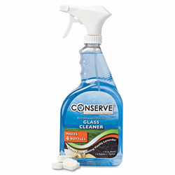 BAU10530 Conserve Glass Cleaner, One Gallon, Four 32 oz. Refills, Vanilla Lavender By BAUMGARTENS
