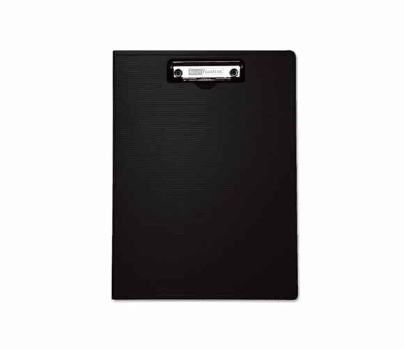 BAU61634 Portfolio Clipboard With Low-Profile Clip, 1/2" Capacity, 8 1/2 x 11, Black By BAUMGARTENS
