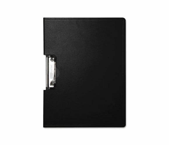 BAU61644 Portfolio Clipboard With Low-Profile Clip, 1/2" Capacity, 11 x 8 1/2, Black By BAUMGARTENS