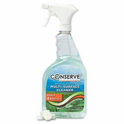 BAU10520 Conserve Multi-Surface Cleaner, One Gallon, Four 32 oz. Refills, Sage By BAUMGARTENS