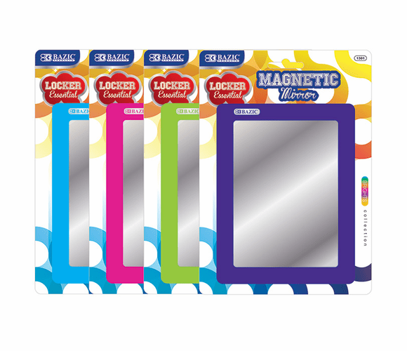 BAZIC Magnetic Locker Mirror (pack of 12)-   pack of-12