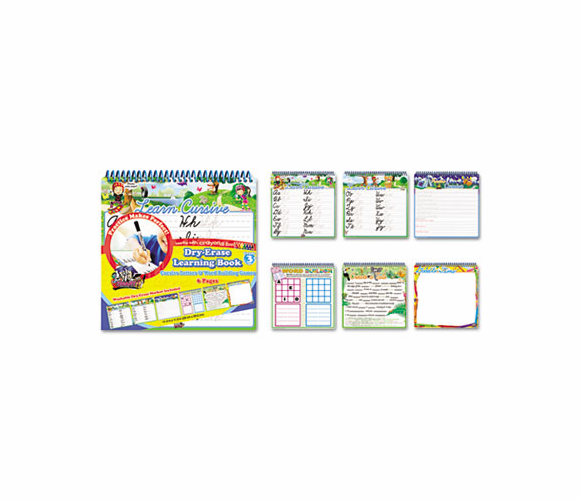 BDU11210VA4 SmartDudes Printing Learning Book, Cursive, Six Pages, Grade 3 and Up By THE BOARD DUDES