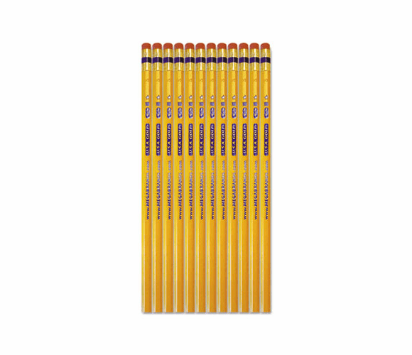 BDU14846AA48 USA Gold #2 Pencils, Cedar, Yellow, Dozen By THE BOARD DUDES