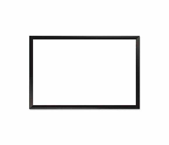 BDU17019BDVA1 Magnetic Dry Erase Board, Aluminum Frame, 36 x 24, Black By THE BOARD DUDES