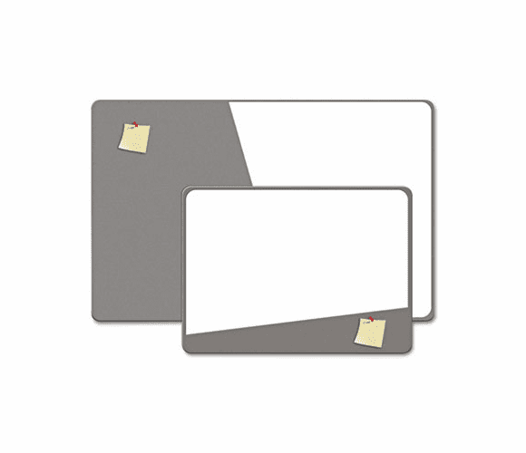 BDU18020UA1 Combination Magnetic Dry Erase & Foam Board, 36 x 24, Gray By THE BOARD DUDES