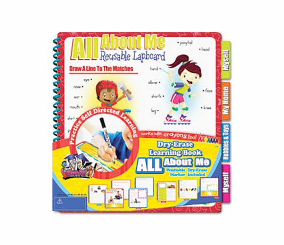 BDU99146UA4 SmartDudes Printing Learning Book, About Me, Six Pages, Grade K and Up By THE BOARD DUDES