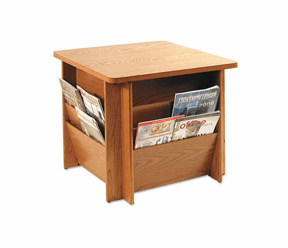 BDY929811 Reception Tables, Square, 23-1/4w x 23-1/4d x 21h, Medium Oak By BUDDY PRODUCTS