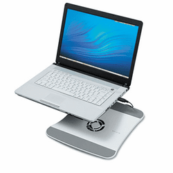 BLKF5L001 Laptop Cooling Stand with Wave Design, 11 1/2 x 12 1/2 x 1 3/8, White By BELKIN COMPONENTS