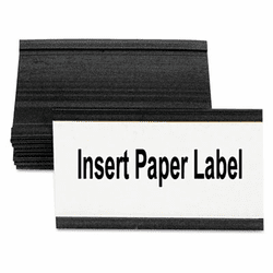 BVCFM2630 Magnetic Card Holders, 3"w x 1-3/4"h, Black, 10/Pack By BI-SILQUE VISUAL COMMUNICATION PRODUCTS INC