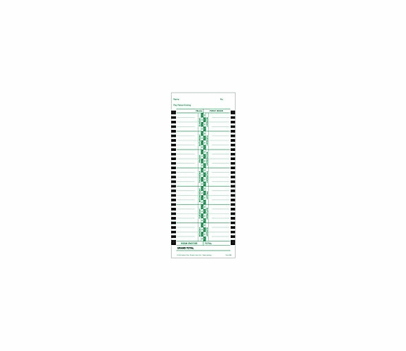 Bi-Weekly (Thermal print) Time Cards - Box of 1000 By Lathem