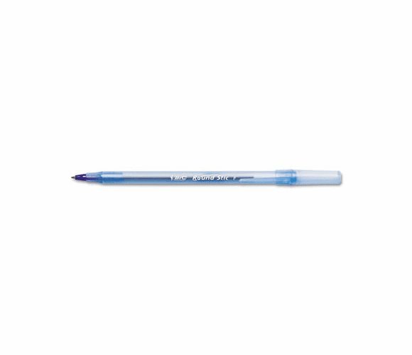 BICGSF11BE Round Stic Ballpoint Stick Pen Blue Ink, Fine, Dozen By BIC CORP.