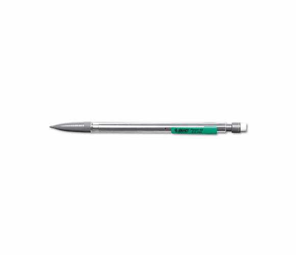 BICMPF11 Mechanical Pencil, HB #2, 0.50 mm, Clear Barrel, Refillable, Dozen By BIC CORP.