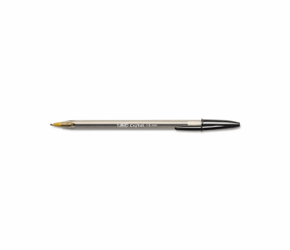 BICMSB11BK Cristal Ballpoint Stick Pen, Black Ink, Bold, Dozen By BIC CORP.