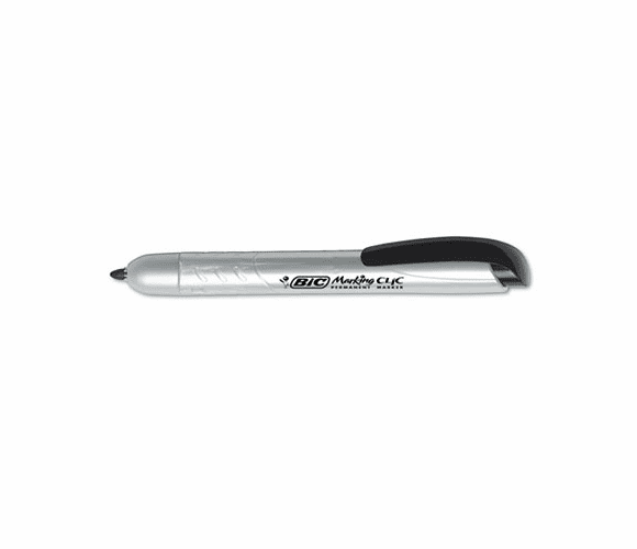 BICPMR11BK Mark-it Retractable Permanent Marker, Black, Dozen By BIC CORP.