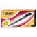 BICRM11BK Stick Roller Pen, Gray Barrel, Black Ink, Fine Point, 0.70 mm, Dozen By BIC CORP.