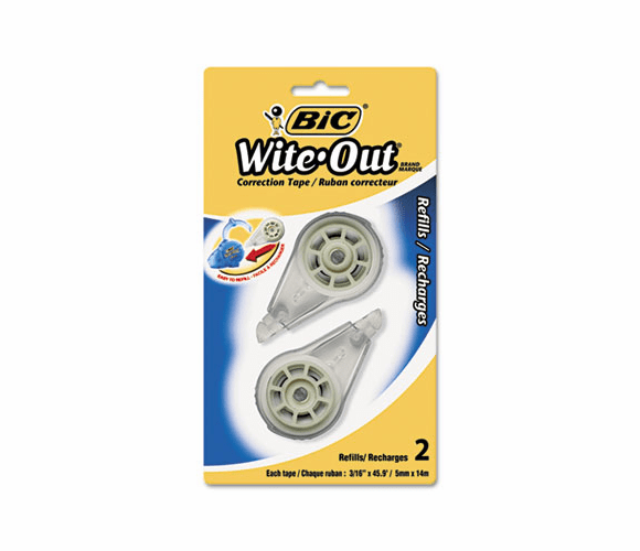 BICRWOTRP21 Wite-Out EZ Refill Correction Tape Refills, 3/16" By BIC CORP.