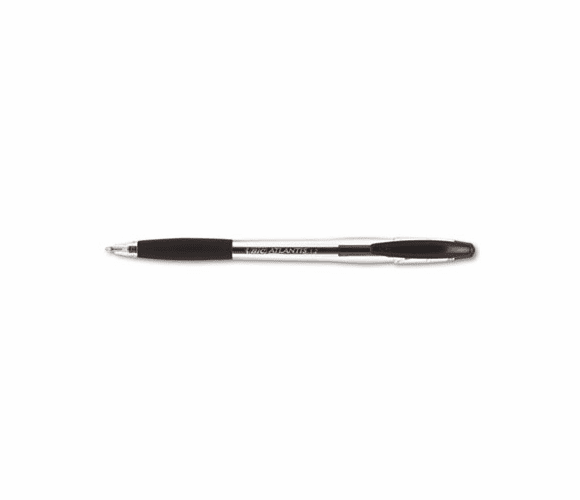 BICVSG11BK Atlantis Ballpoint Stick Pen, Black Ink, Medium, Dozen By BIC CORP.