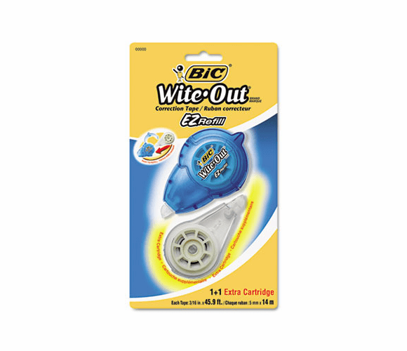 BICWOTRP11R Wite-Out EZ Refill Correction Tape, Refillable, 1/6" By BIC CORP.