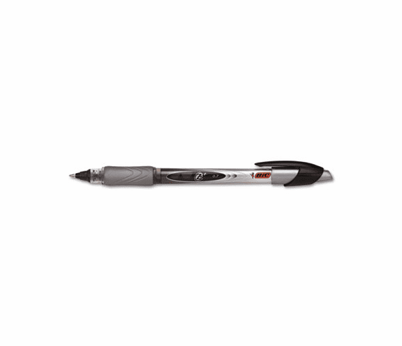 BICZ4CV11BK Z4+ Roller Ball Stick Pen, Black Ink, Fine, Dozen By BIC CORP.