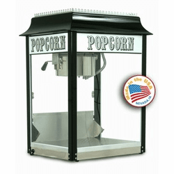Black / Chrome 1911 8 oz. Popcorn Machine By Paragon