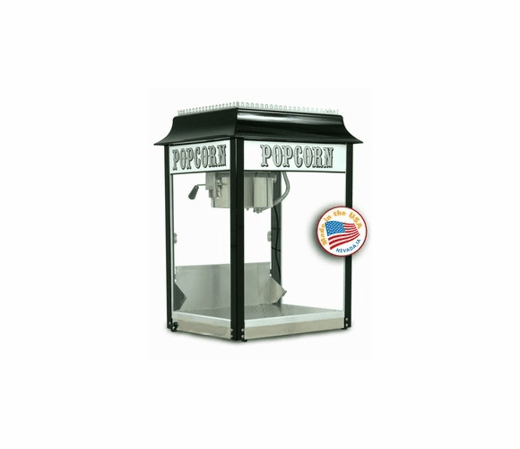Black / Chrome 1911 8 oz. Popcorn Machine By Paragon