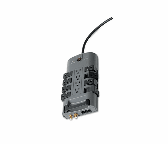 BLKBP11223008 Pivot Plug Surge Protector, 12 Outlets, 8ft Cord By BELKIN COMPONENTS