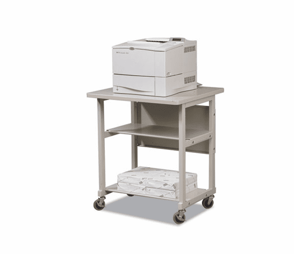 BLT22601 Heavy-Duty Mobile Laser Printer Stand, 3-Shelf, 27w x 25d x 27-1/2h, Gray By BALT INC.