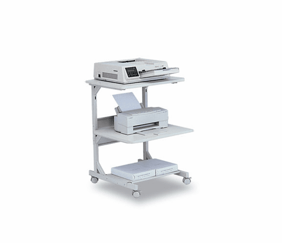 BLT23701 Dual Laser Printer Stand, 3-Shelf, 24w x 24d x 33h, Gray By BALT INC.