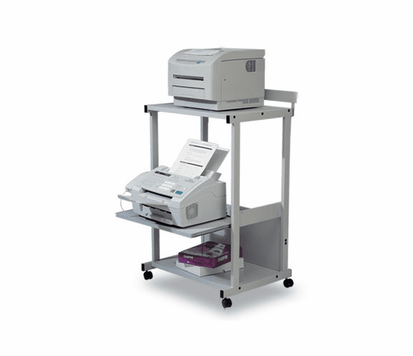 BLT25983 Max Stax Dual Purpose Printer Stand, 3-Shelf, 25w x 20d x 42-1/2h, Gray By BALT INC.
