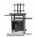 BLT27532 Height-Adjustable Flat Panel TV Cart, 4-Shelf, 24w x 18d x 46h, Black By BALT INC.