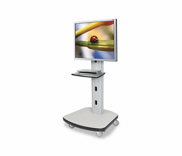 BLT27542 Mobile Plasma/LCD Stand, 1-Shelf, 30-1/2w x 29-1/2d x 66-1/2h, Gray By BALT INC.