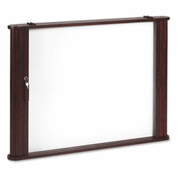 BLT28060 Conference Room Cabinet, Magnetic Dry Erase Board, 44 x 4 x 32, Mahogany By BALT INC.